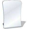 Free-Standing Acrylic Plastic Mirror, 3"x3.9" Curved sides,